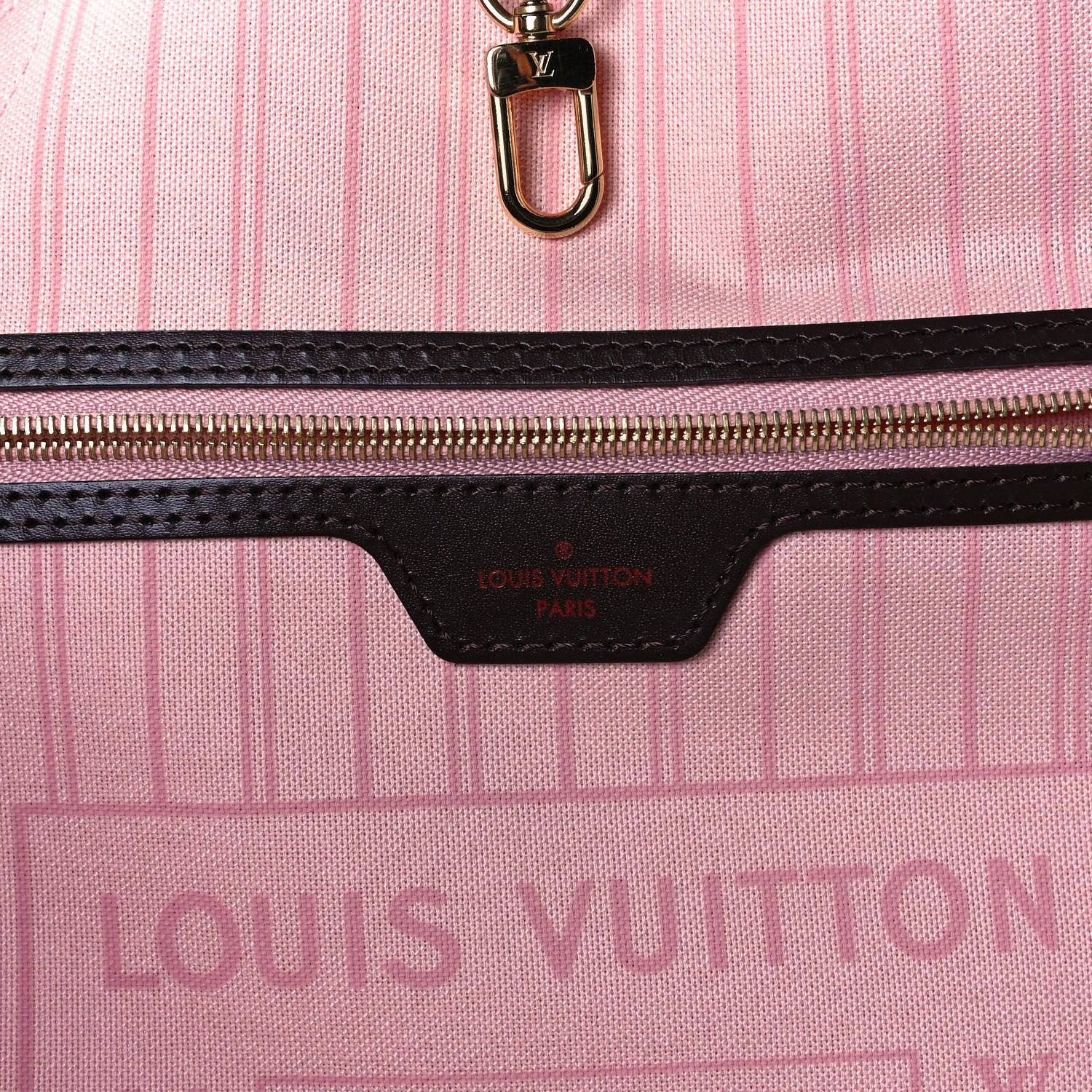 Louis Vuitton Damier Ebene Neo Neverfull MM Rose Ballerine 8 of 15