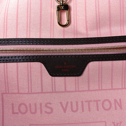 Louis Vuitton Damier Ebene Neo Neverfull MM Rose Ballerine 8 of 15