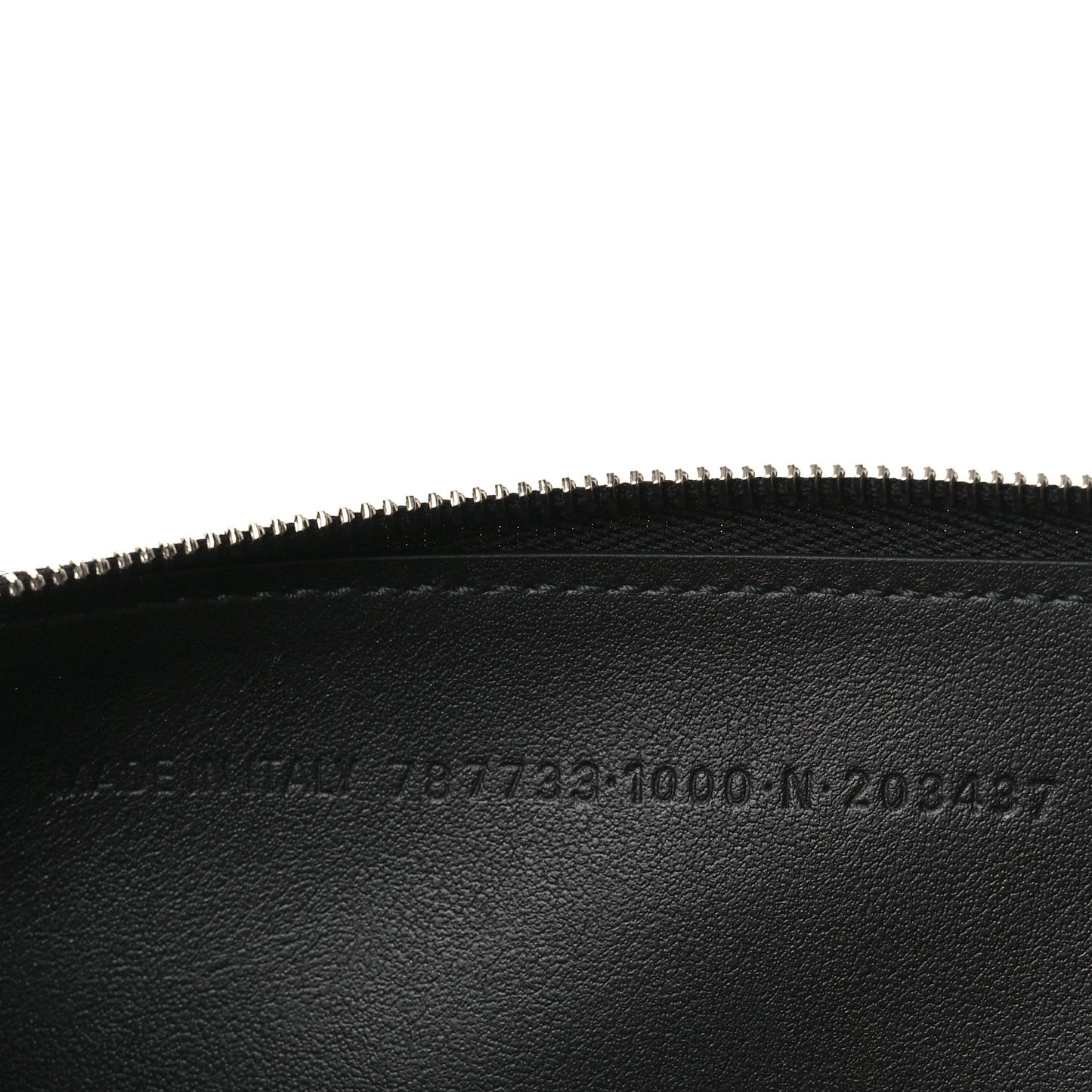 Textured Calfskin Passport Phone Holder Black