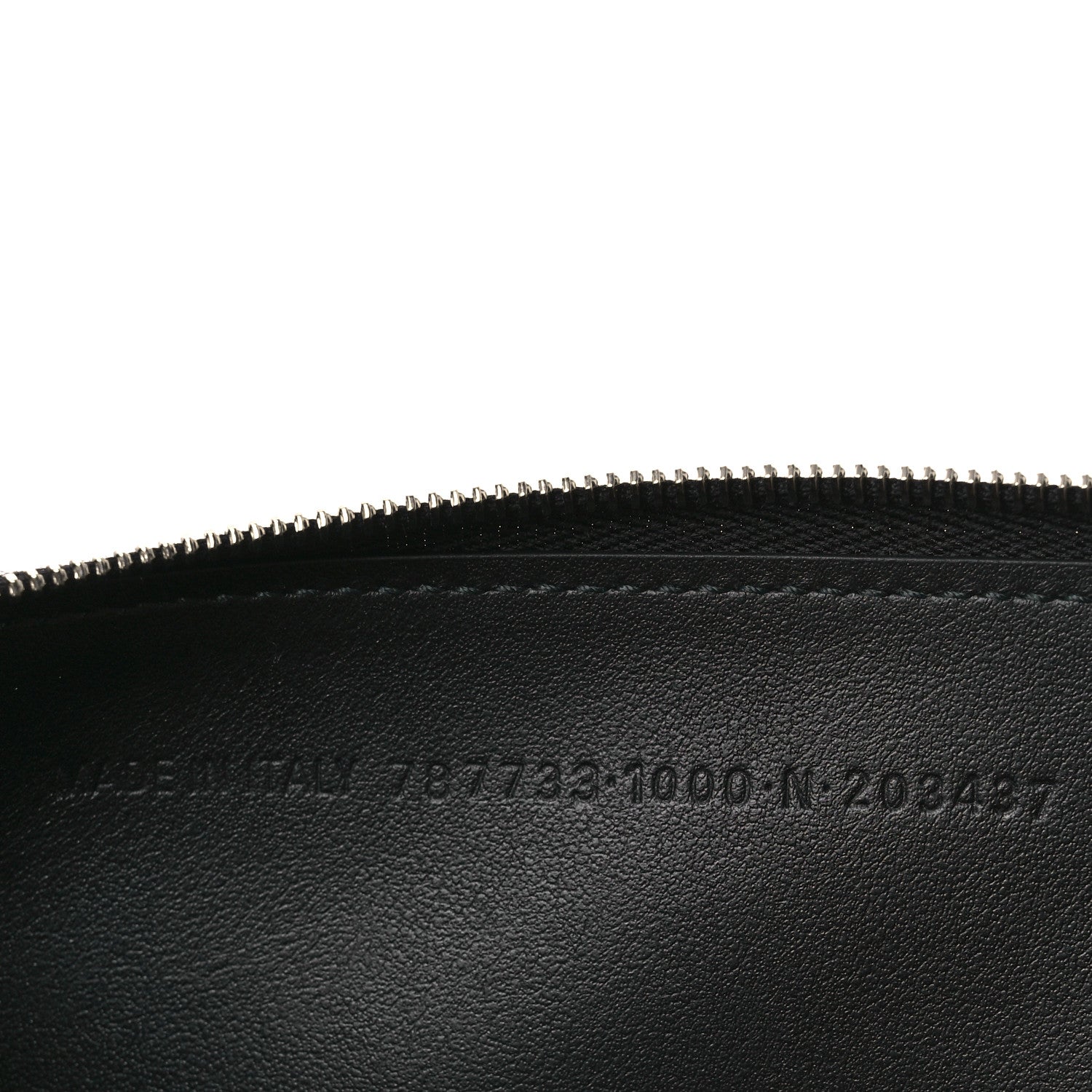Balenciaga Textured Calfskin Passport Phone Holder Black 7 of 10