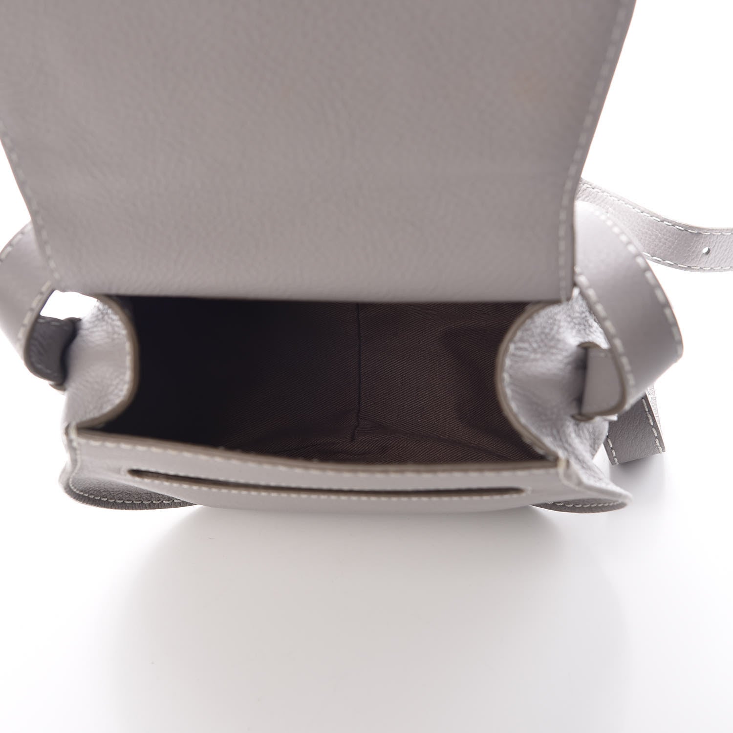 Chloe Calfskin Mini Marcie Round Crossbody Bag Cashmere Grey 5 of 7