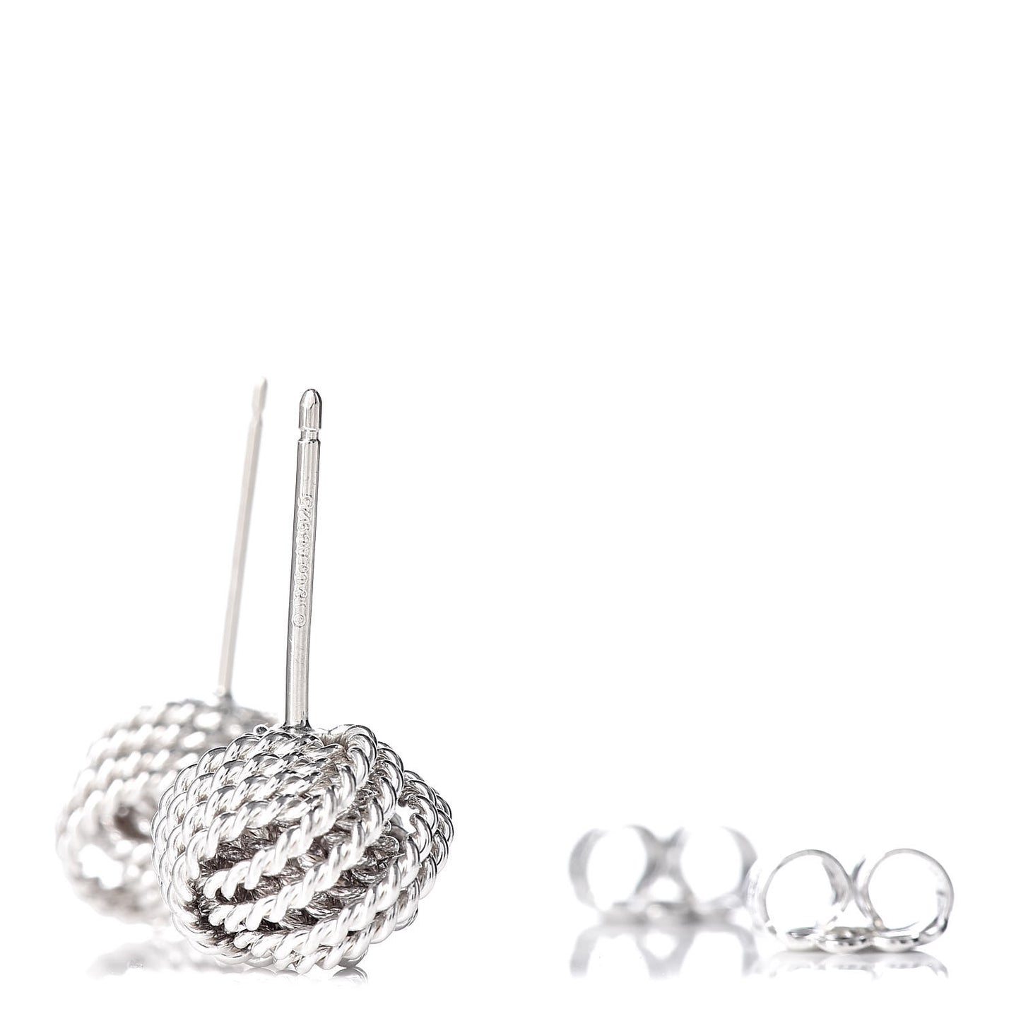 Sterling Silver Twist Knot Earrings