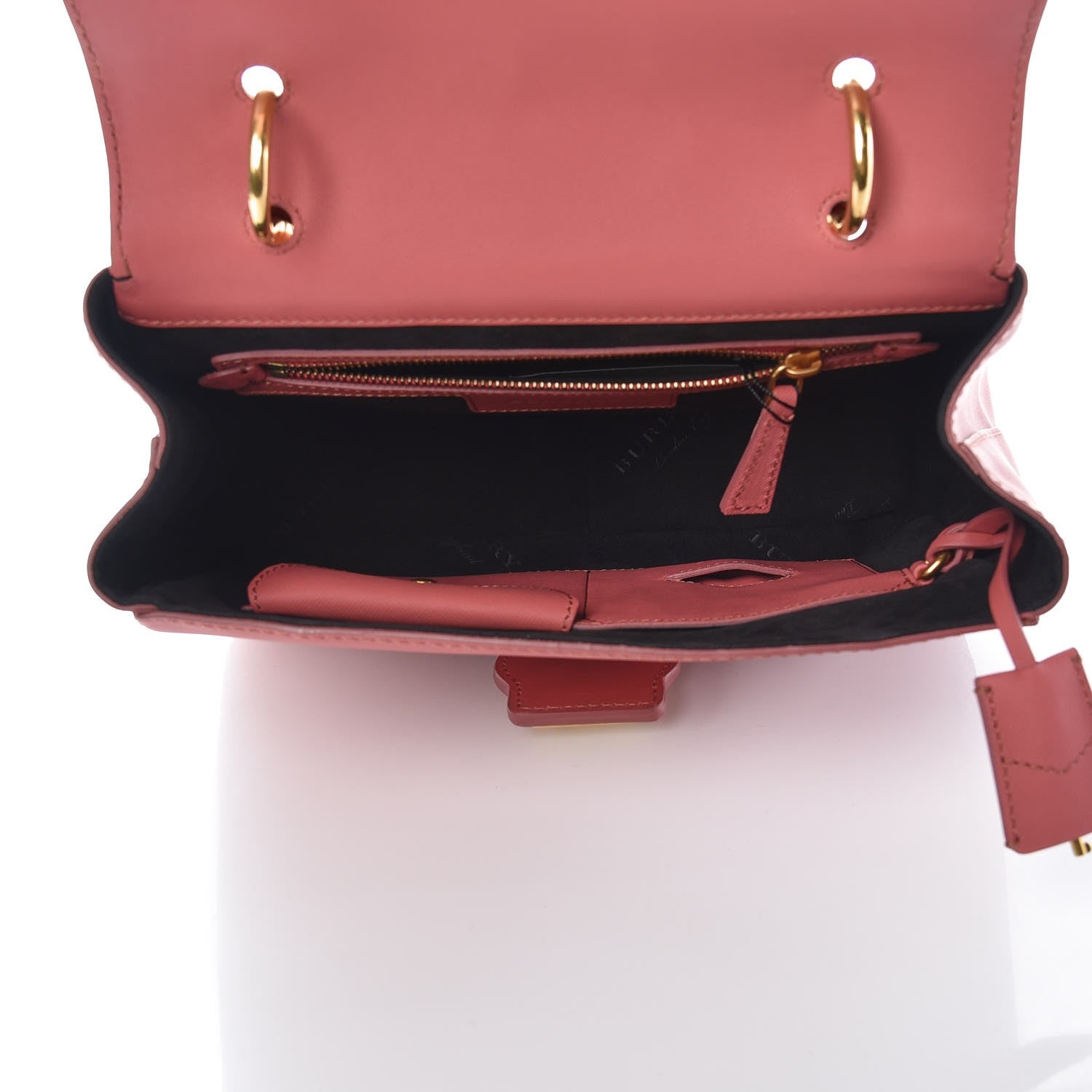 Burberry Trench Calfskin Medium DK88 Top Handle Bag Blossom Pink 5 of 10