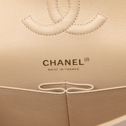 Chanel Caviar Quilted Medium Double Flap Beige 5 of 10