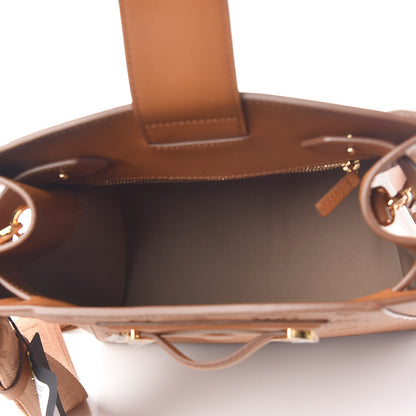 MCM Calfskin Ottomar Monogram Essential Bucket Bag Cognac 5 of 8