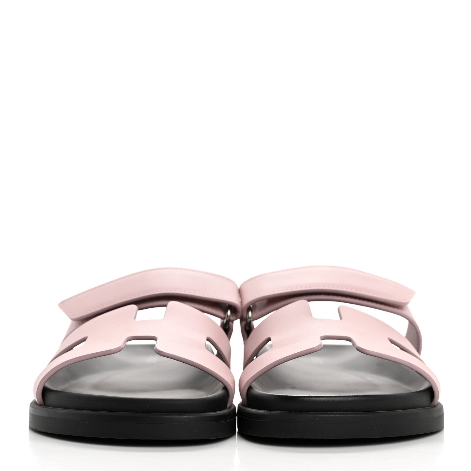 Hermes Calfskin Womens Chypre Sandals 36 Rose Porcelaine 3 of 14