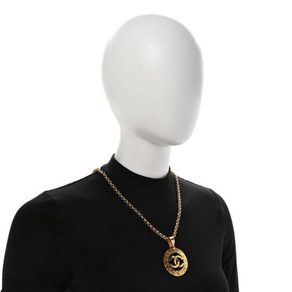 Chanel CC Chain Pendant Long Necklace Gold 2 of 6