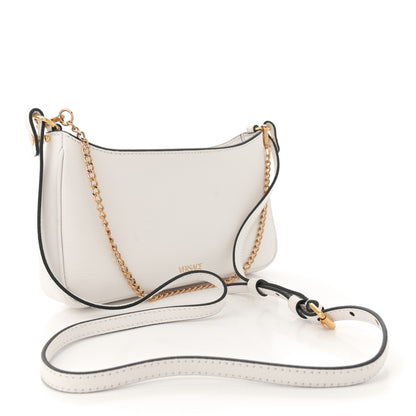 Versace Grained Calfskin La Medusa Mini Crossbody Bag White 3 of 10
