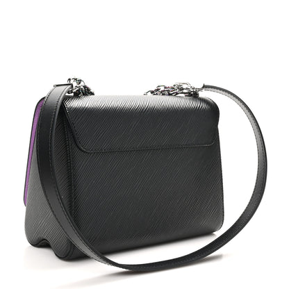 Louis Vuitton Epi Twist Triple Chain Shoulder Bag MM Black 4 of 10