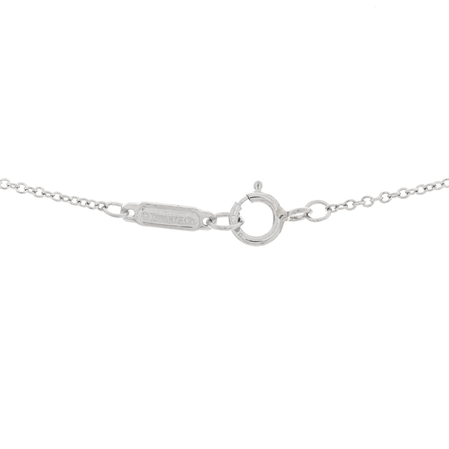 Tiffany Platinum Diamond .37ctw Graduated Pendant Necklace 4 of 5