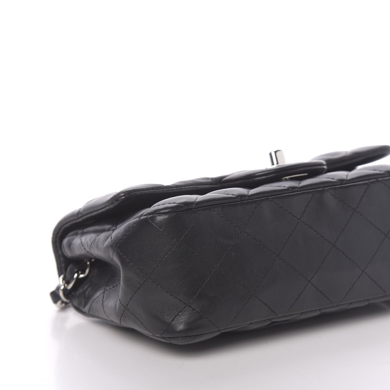 Chanel Lambskin Quilted Mini Rectangular Flap Black 8 of 11