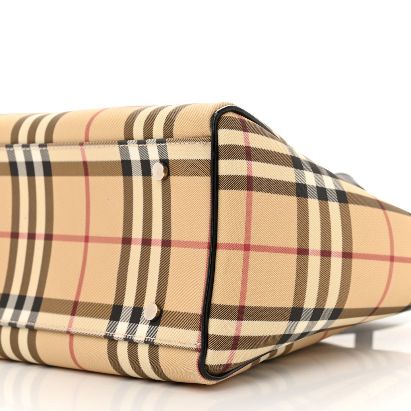 House Check Diaper Bag Black