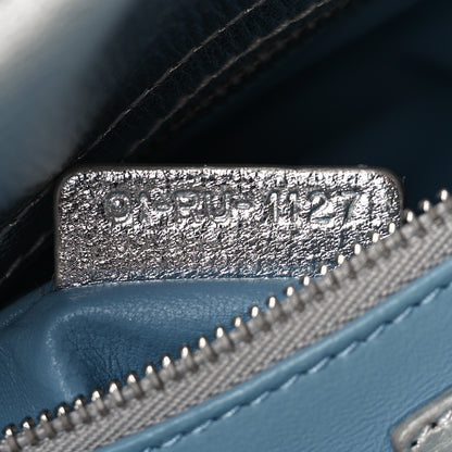 Christian Dior Metallic Grained Calfskin Cannage Small Lucky Badges My Lady Dior Silver 7 of 11