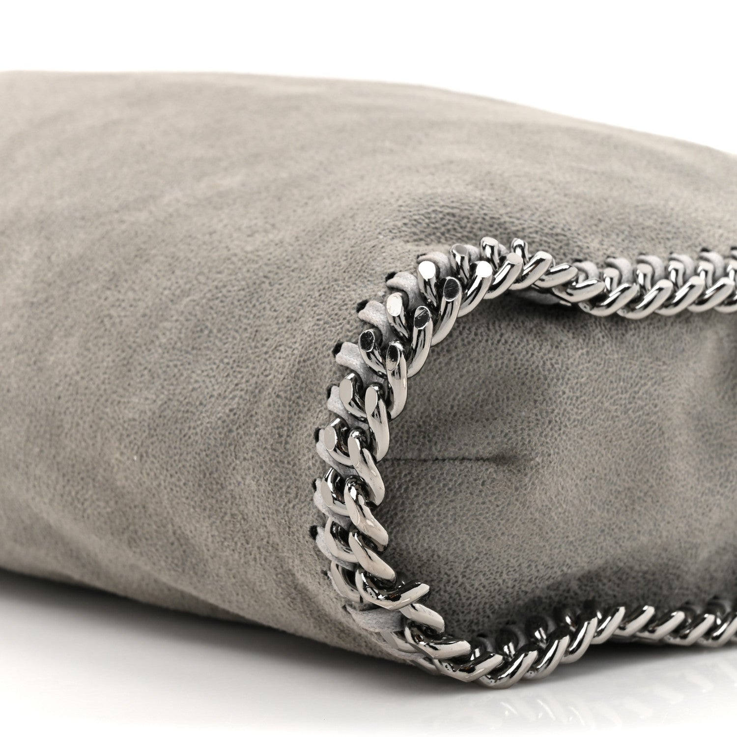 Stella McCartney Shaggy Deer Falabella Fold Over Tote Light Grey 8 of 9