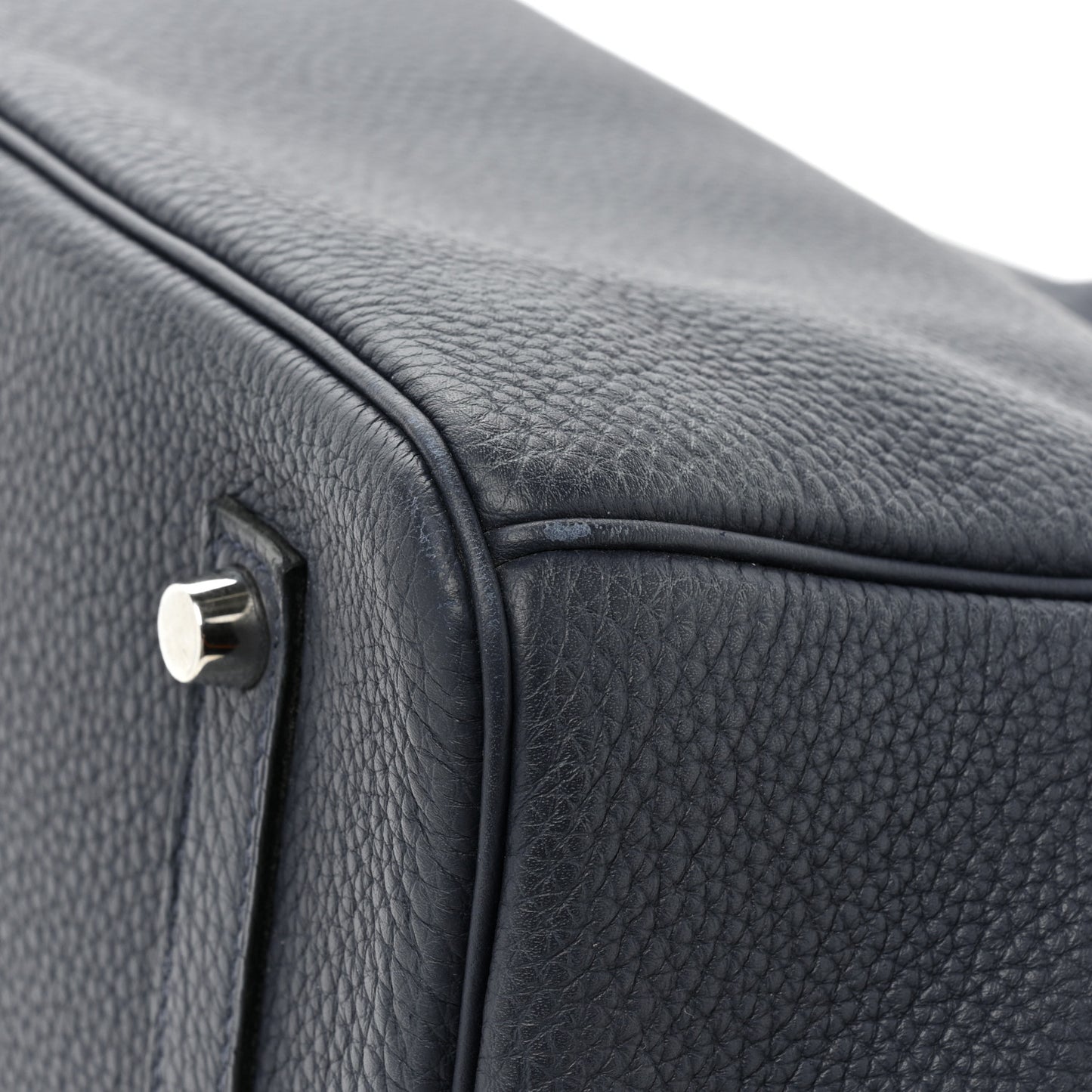 Togo Birkin Verso 35 Bleu Nuit Orange Poppy