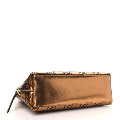 Gucci Guccissima Cosmetic Case Metallic Bronze 4 of 10