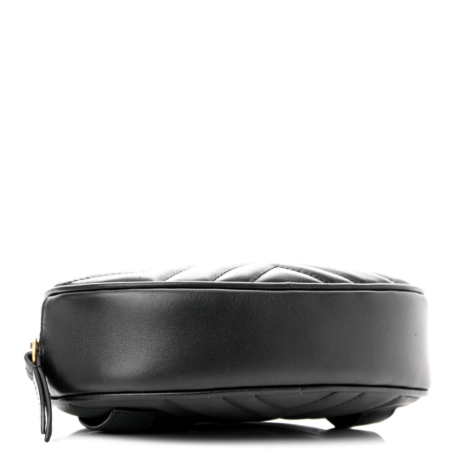 Gucci Calfskin Matelasse GG Marmont Belt Bag 85 34 Black 4 of 14