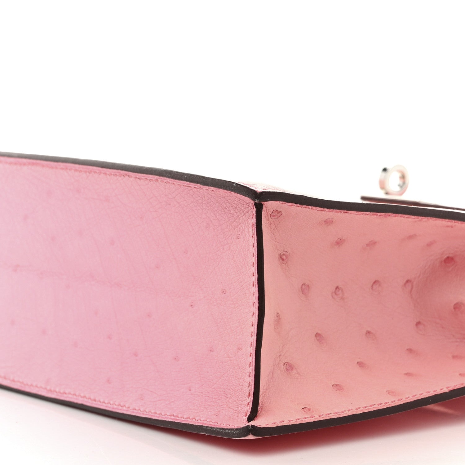 Hermes Ostrich Kelly Danse II Belt Bag Rose Bubblegum 11 of 12