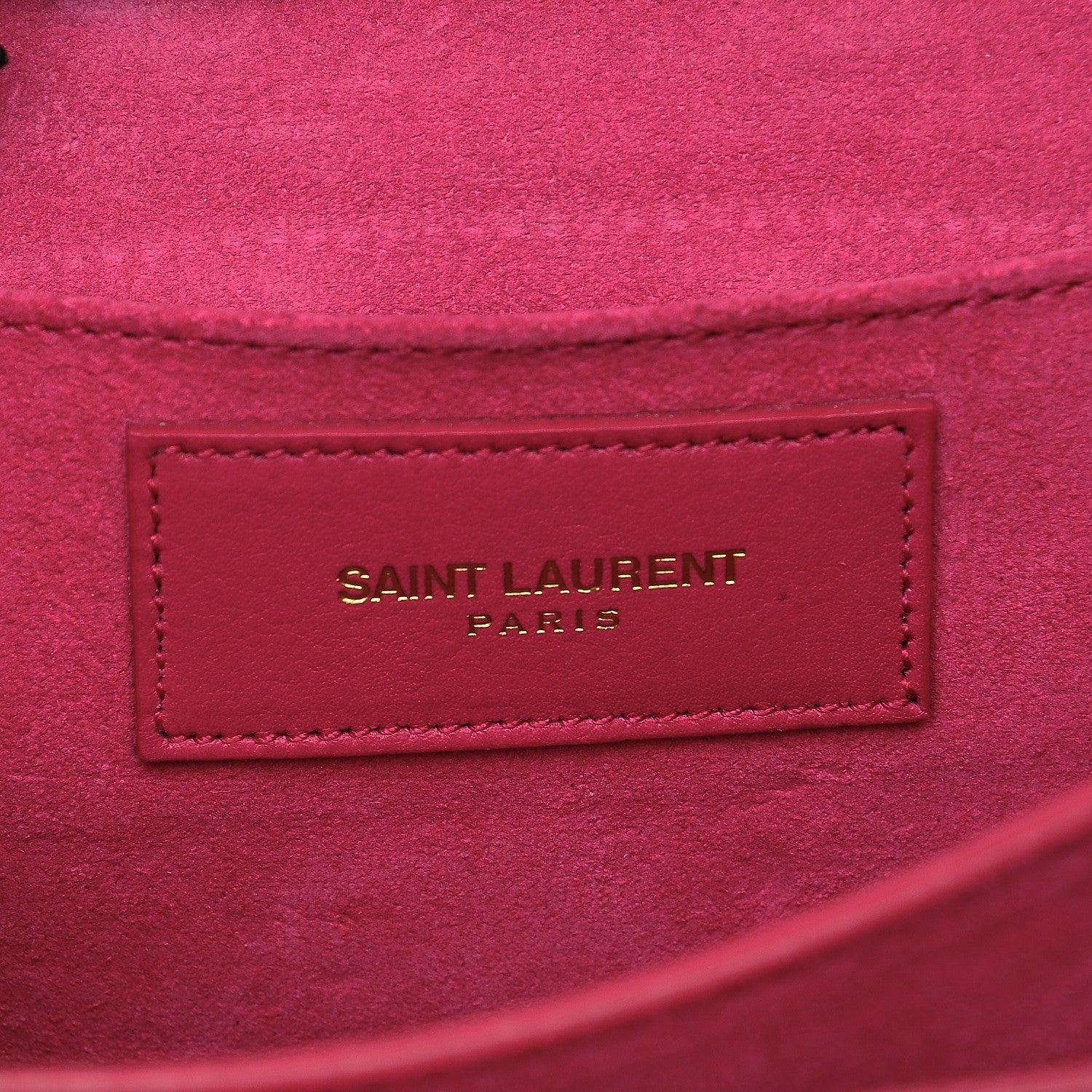 Saint Laurent Calfskin Small Classic Y Satchel Fuchsia 6 of 7