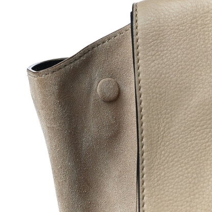 Celine Drummed Calfskin Suede Large Trapeze Sahara 25 of 26