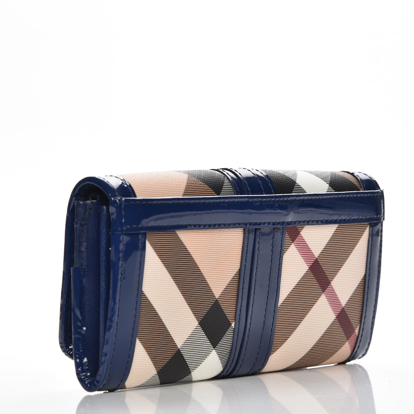 Supernova Check Penrose Continental Wallet Blue