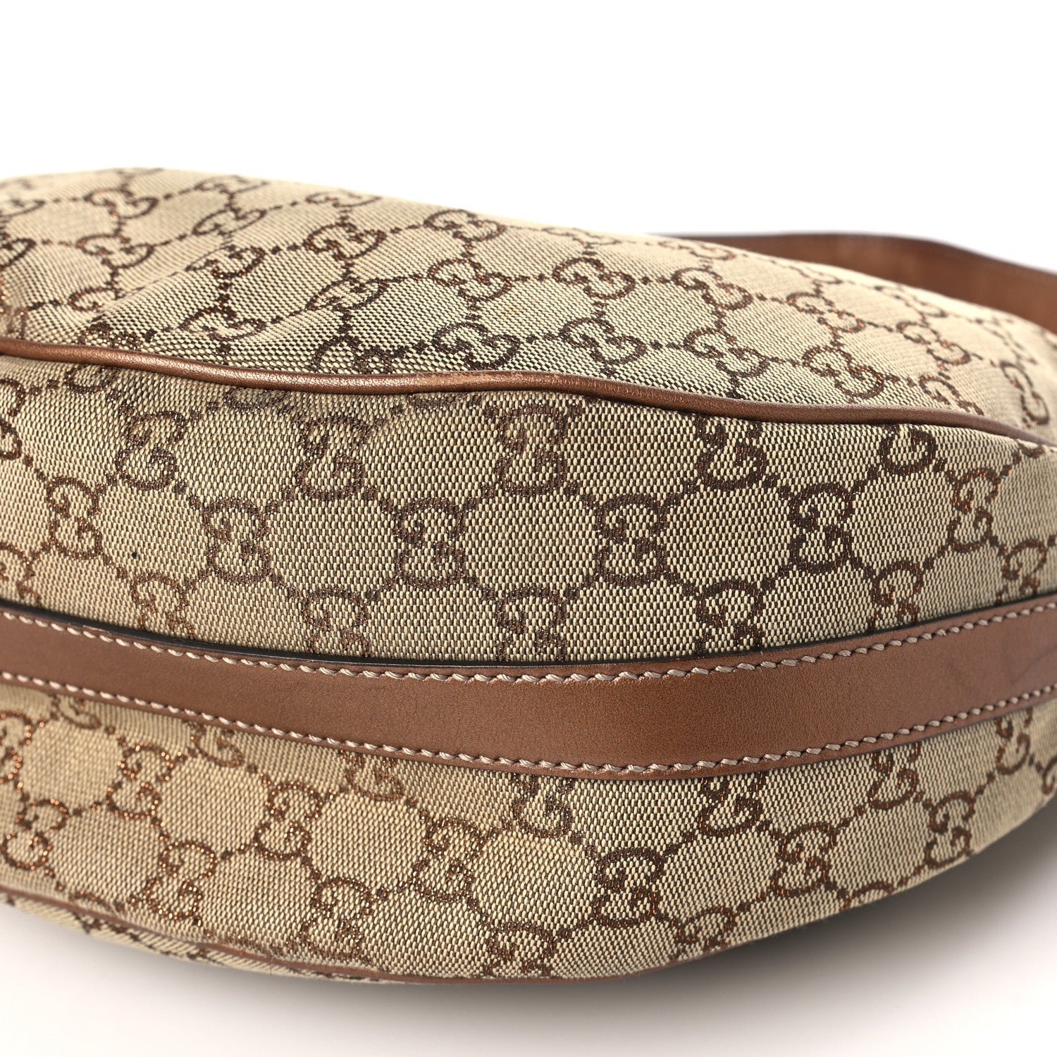 Gucci Monogram Medium GG Twins Hobo Bronze 10 of 11