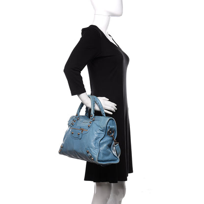 Balenciaga Agneau Giant 12 Rose Gold Hardware City Bleu Indigo 2 of 14