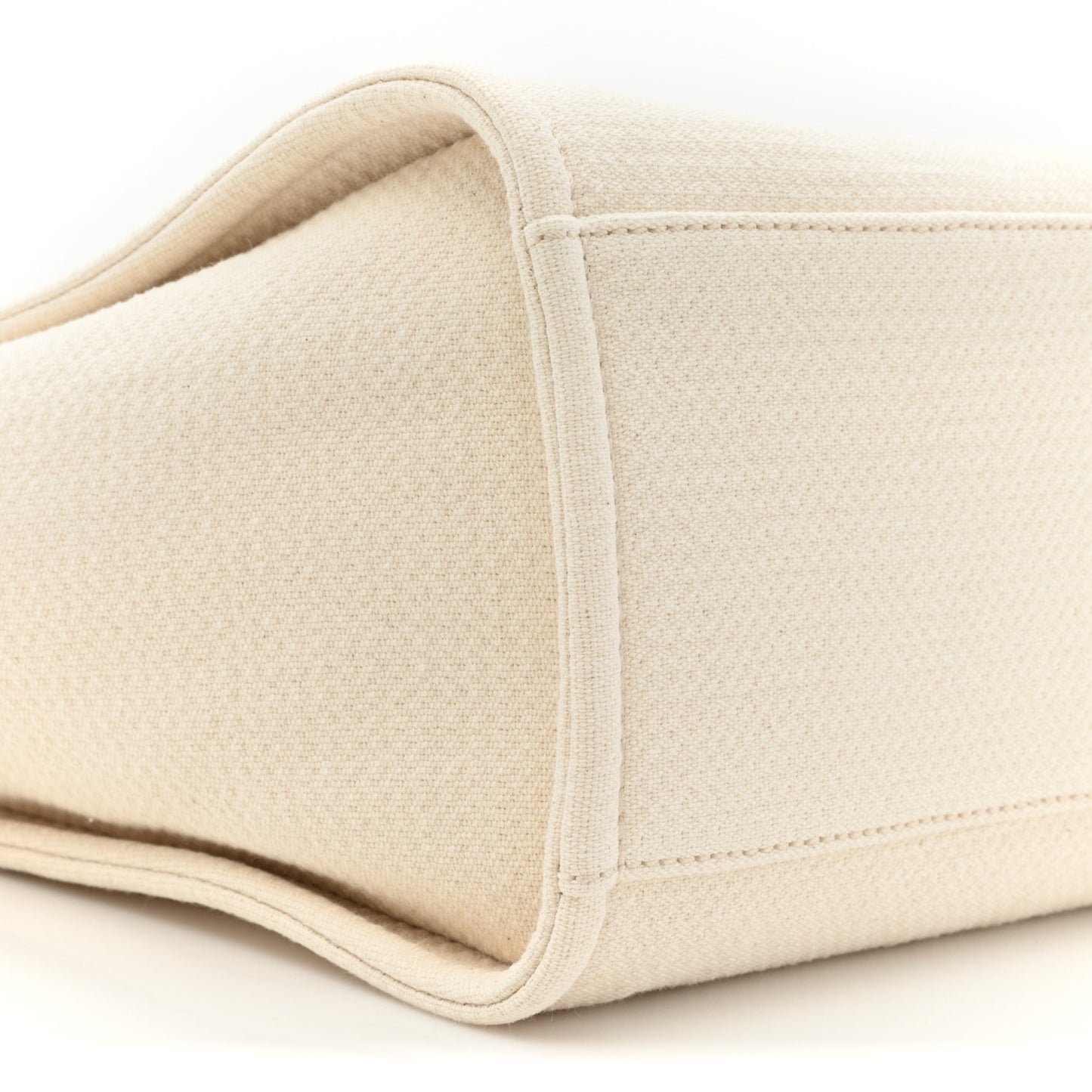Mixed Fibers Small Deauville Tote White