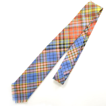 Hermes Mens Wool Plaid Neck Tie 1 of 4