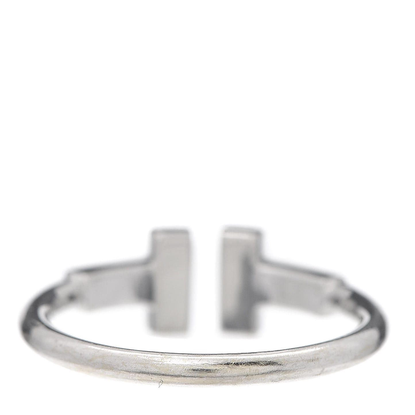 18K White Gold Diamond T Wire Ring 50 5.5