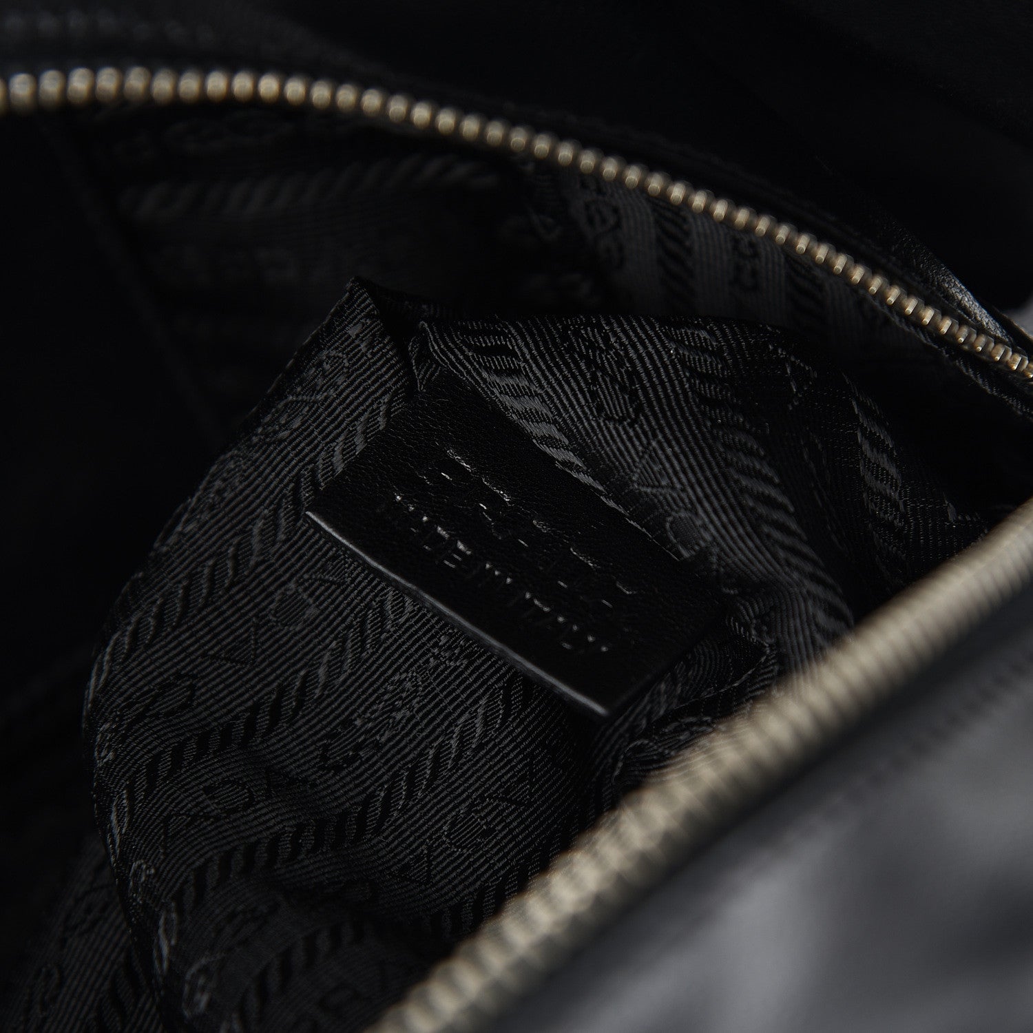 Prada Nappa Ruffle Bauletto Black 6 of 9