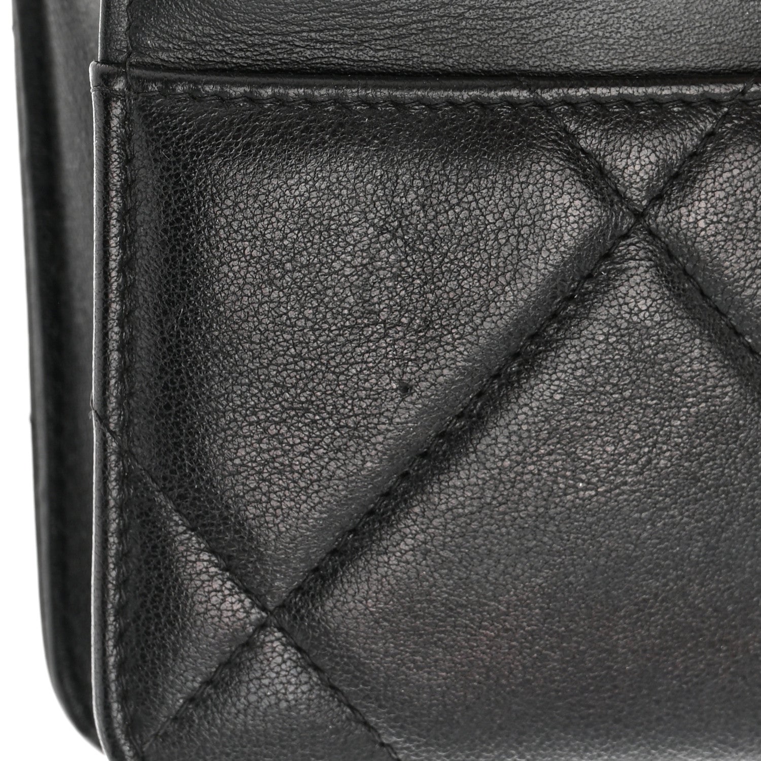 Chanel Shiny Goatskin Quilted Chanel 19 Wallet On Chain WOC Black 18 of 23