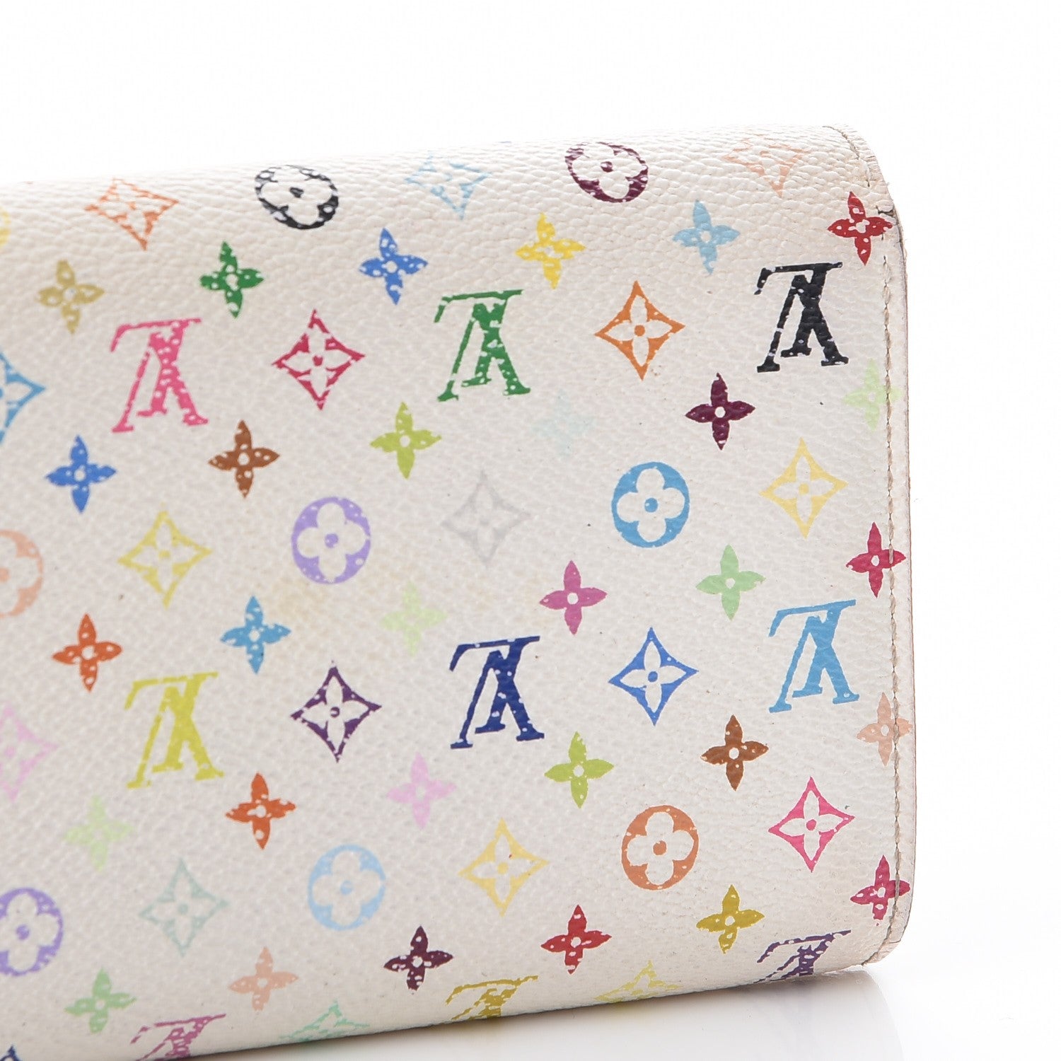 Louis Vuitton Monogram Multicolor Sarah Wallet White 19 of 21