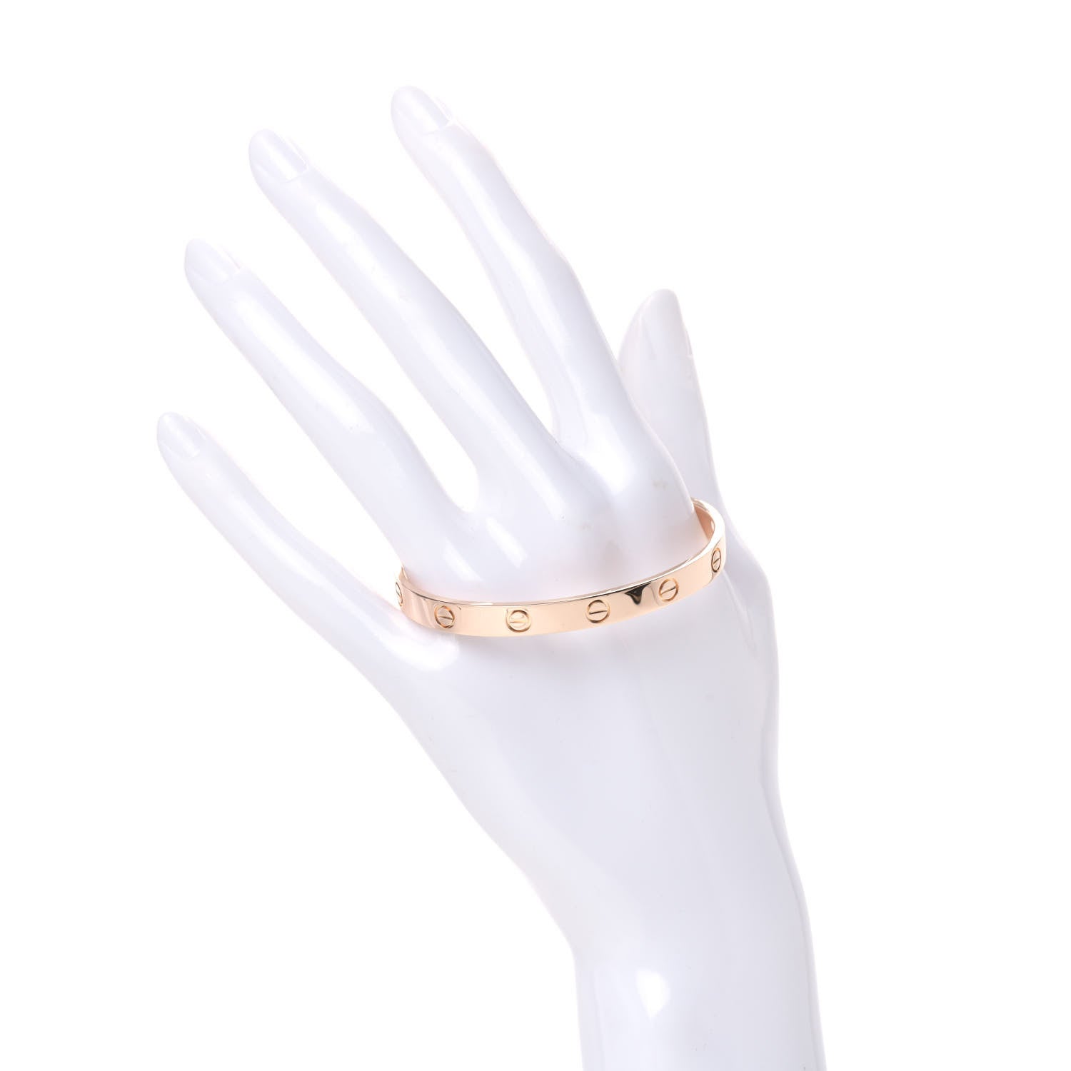 Cartier 18K Pink Gold LOVE Cuff Bracelet 17 2 of 5