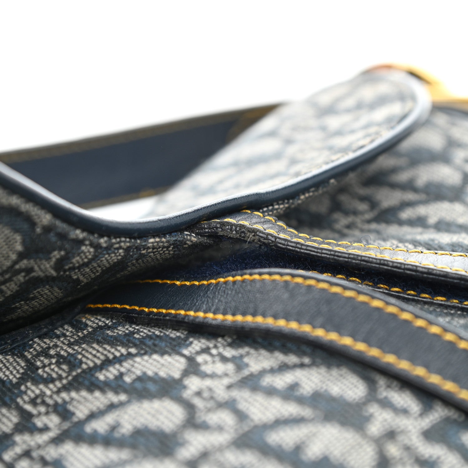 Christian Dior Monogram Double Saddle Bag Navy Blue 12 of 12