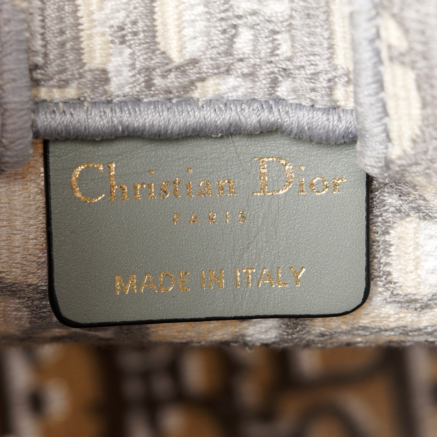 Christian Dior Oblique Mini Book Tote Phone Bag Grey 6 of 11
