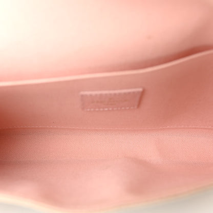 Louis Vuitton Damier Azur Pochette Felicie Chain Wallet Rose Ballerine 6 of 10