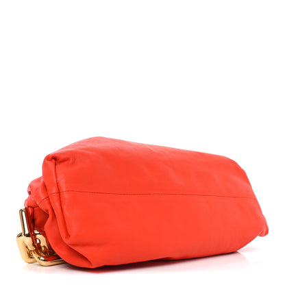Bottega Veneta Calfskin The Pouch Chain Orange 4 of 11