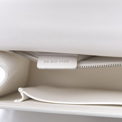 Christian Dior Grained Calfskin 30 Montaigne Chain Flap Bag White 7 of 12