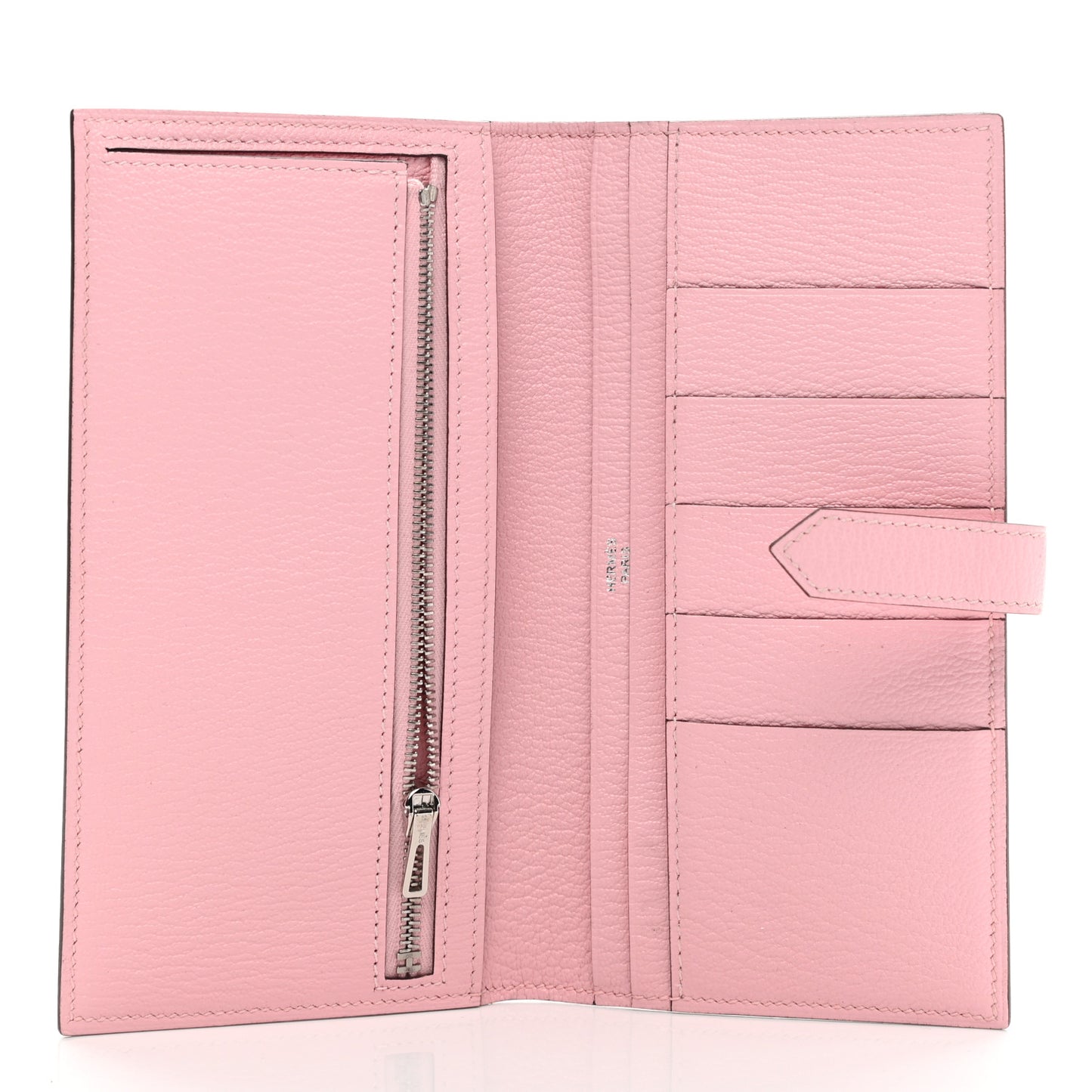 Chevre Mysore Bearn Gusset Wallet Rose Sakura