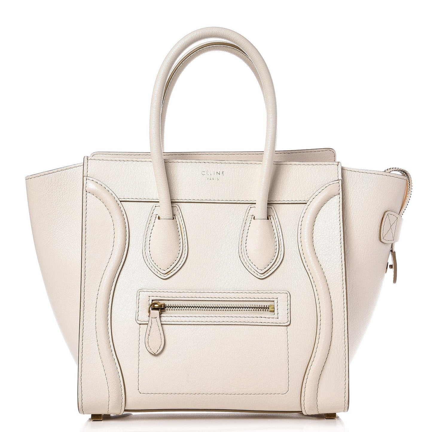 Goatskin Micro Luggage White