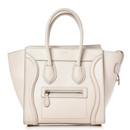 Celine Goatskin Micro Luggage White 1 of 12