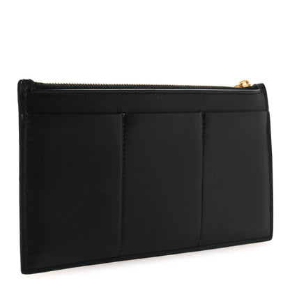 Bottega Veneta Lambskin Maxi Intrecciato Bill Pouch Black Black 3 of 7