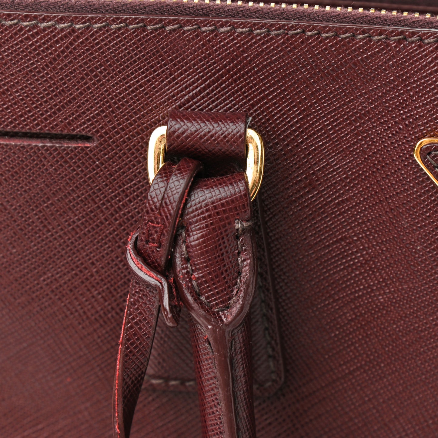 Saffiano Small Galleria Double Zip Tote Granato