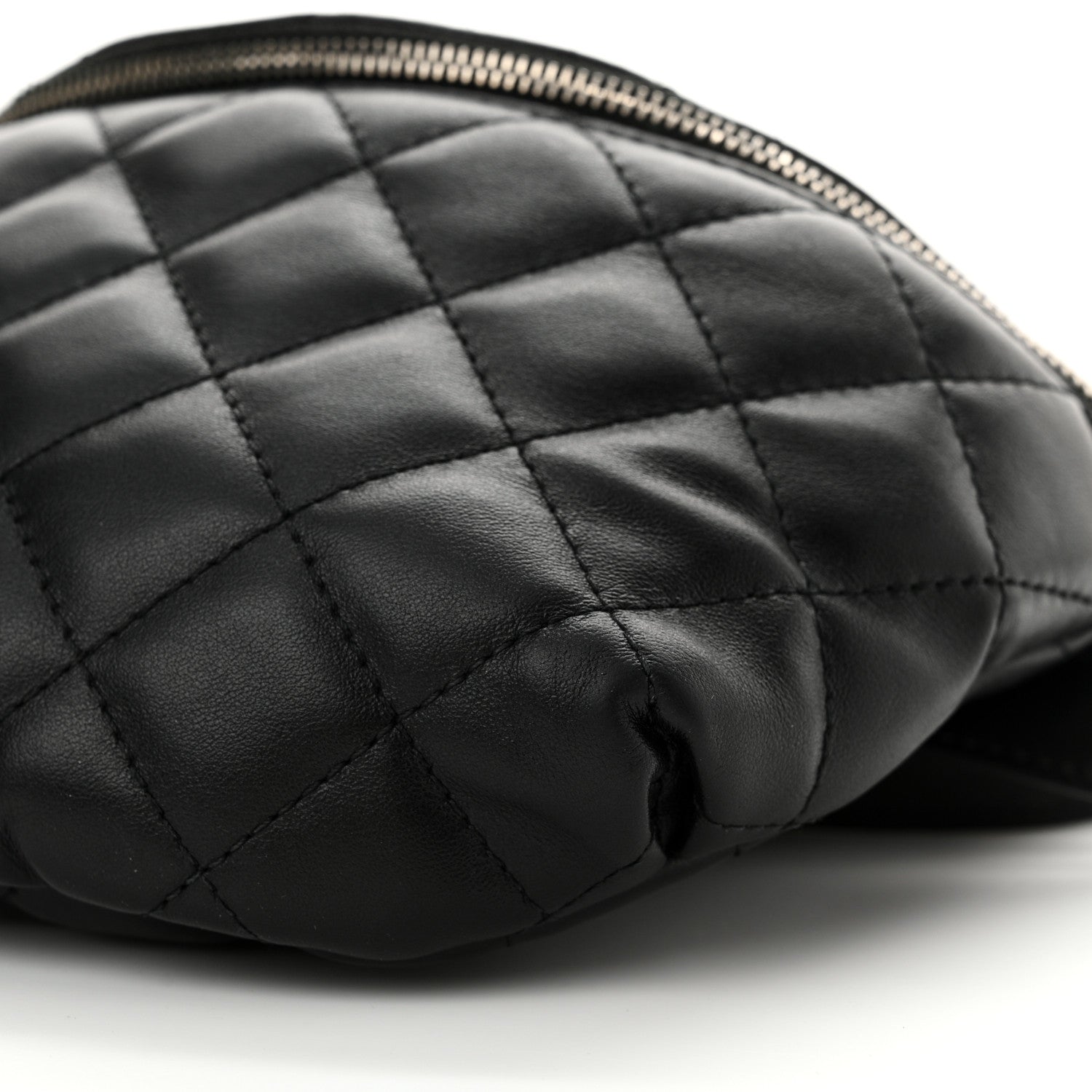 Chanel Calfskin Quilted Waist Belt Bag Black 10 of 11