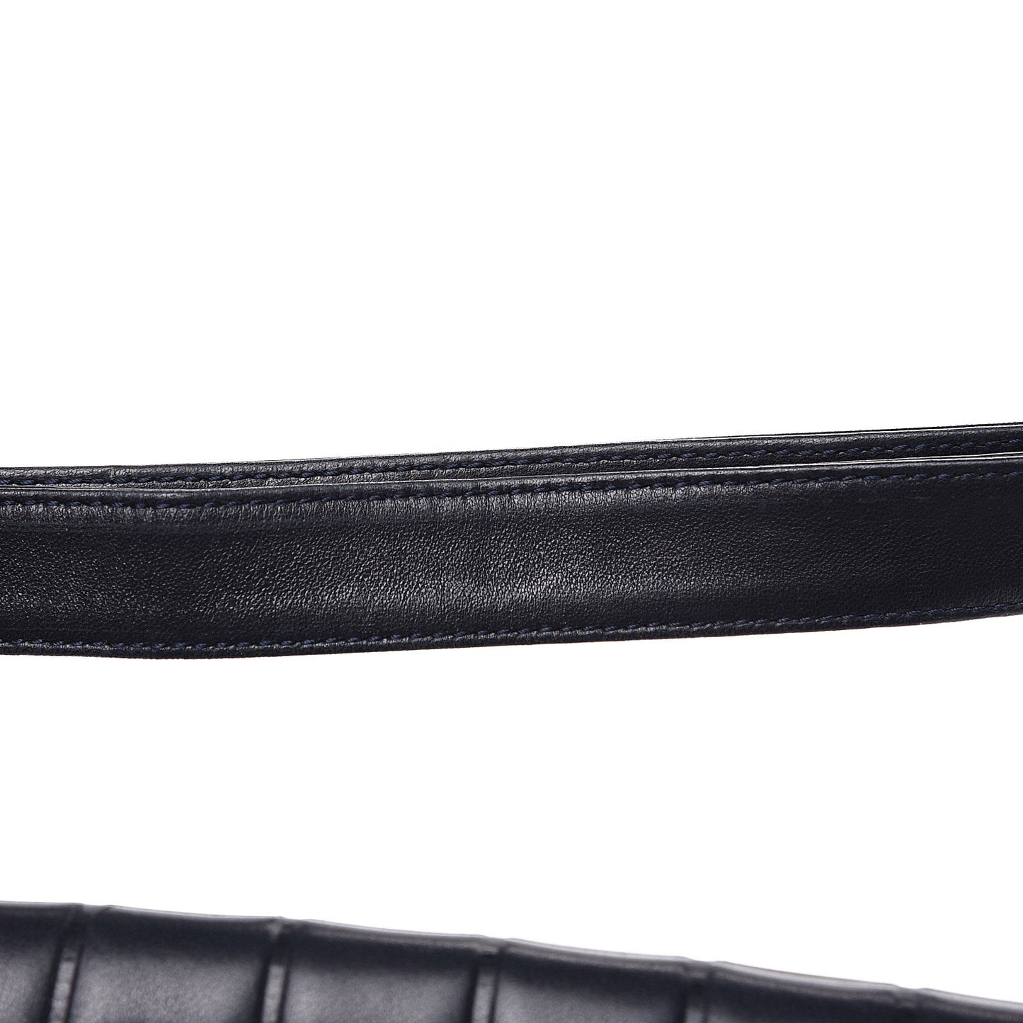 Lambskin Quilted CC Chocolate Bar Flap Navy