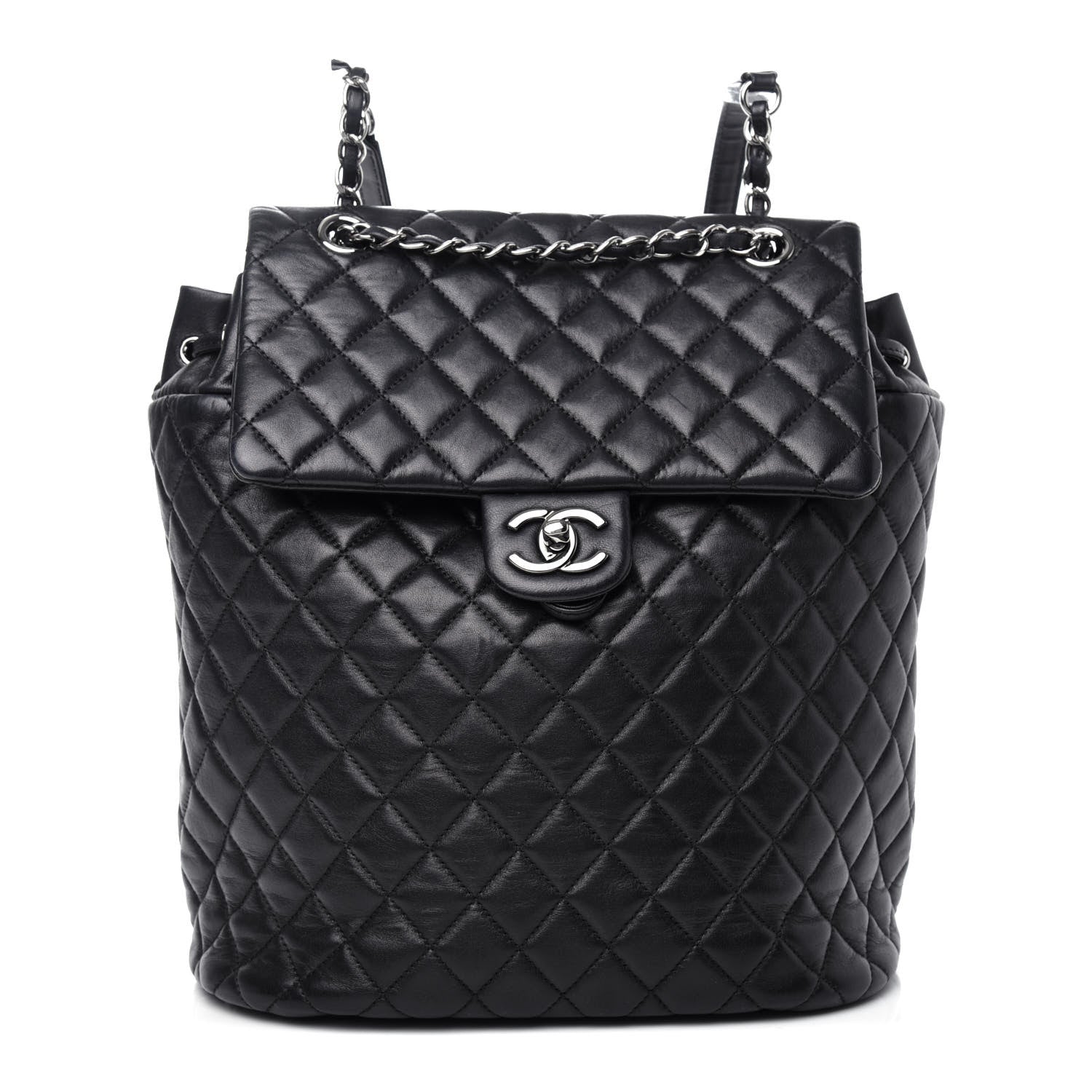 Chanel Lambskin Quilted Large Urban Spirit Backpack Black 1 of 10