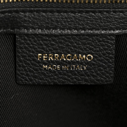 Salvatore Ferragamo Grained Calfskin Medium Star Tote Black 6 of 10