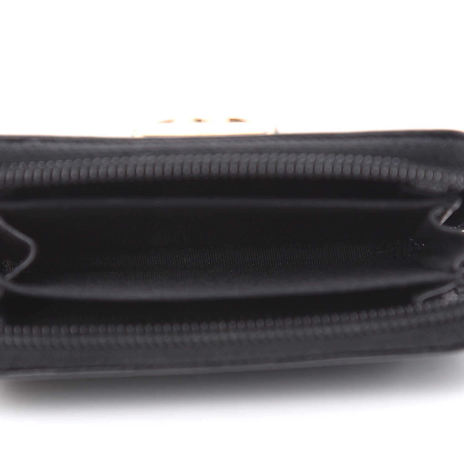 Chanel Lambskin Quilted Zip Around Boy Coin Purse Wallet Black 5 of 10