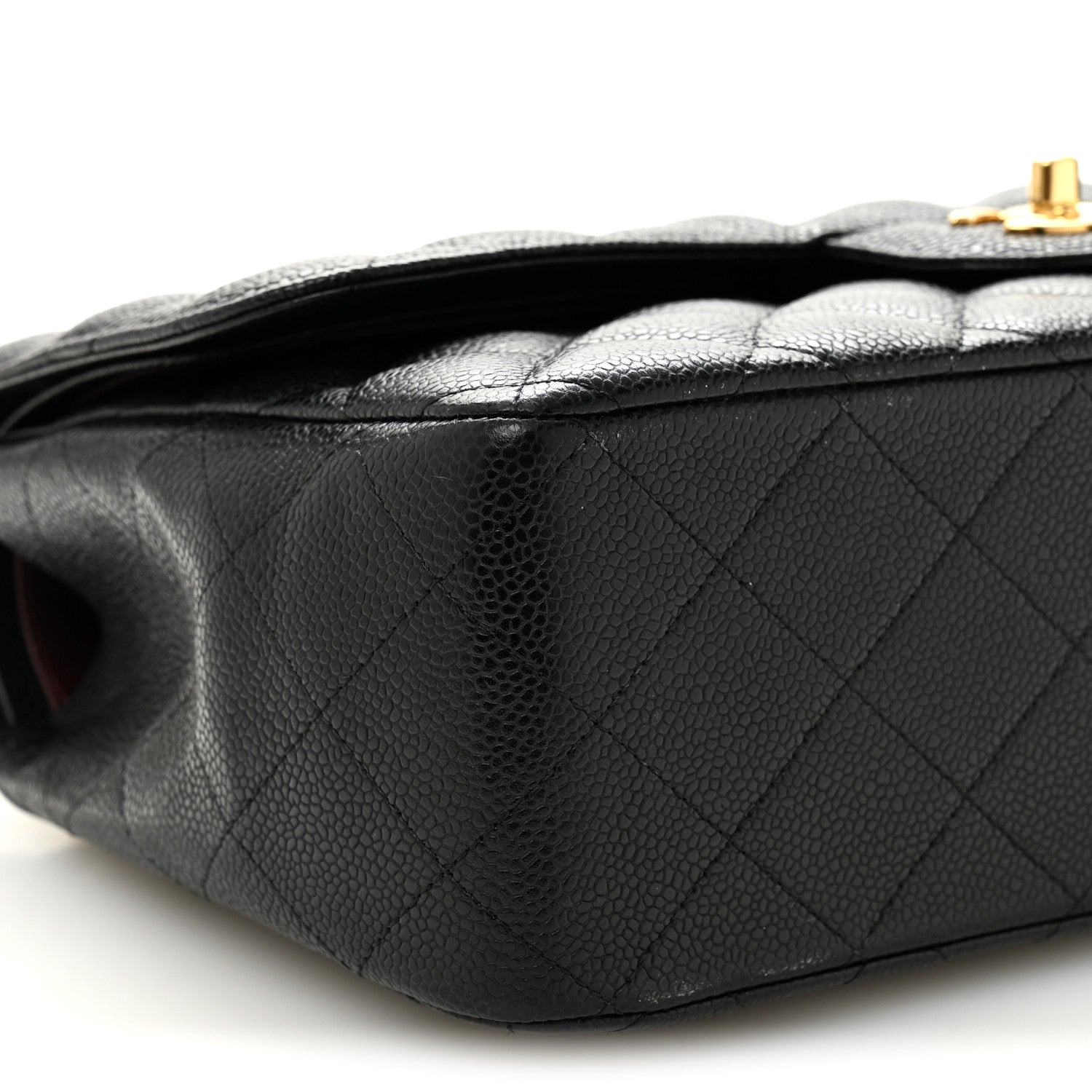 Chanel Caviar Quilted Jumbo Double Flap Black 9 of 10